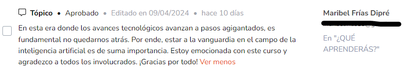 Testimonio 15 Plataforma